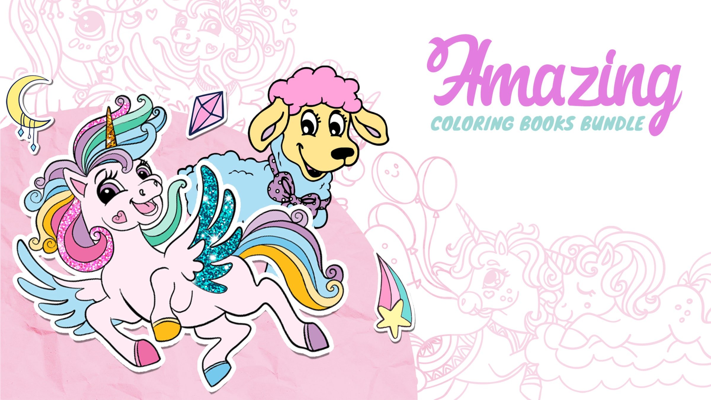 Amazing Coloring Books Bundle