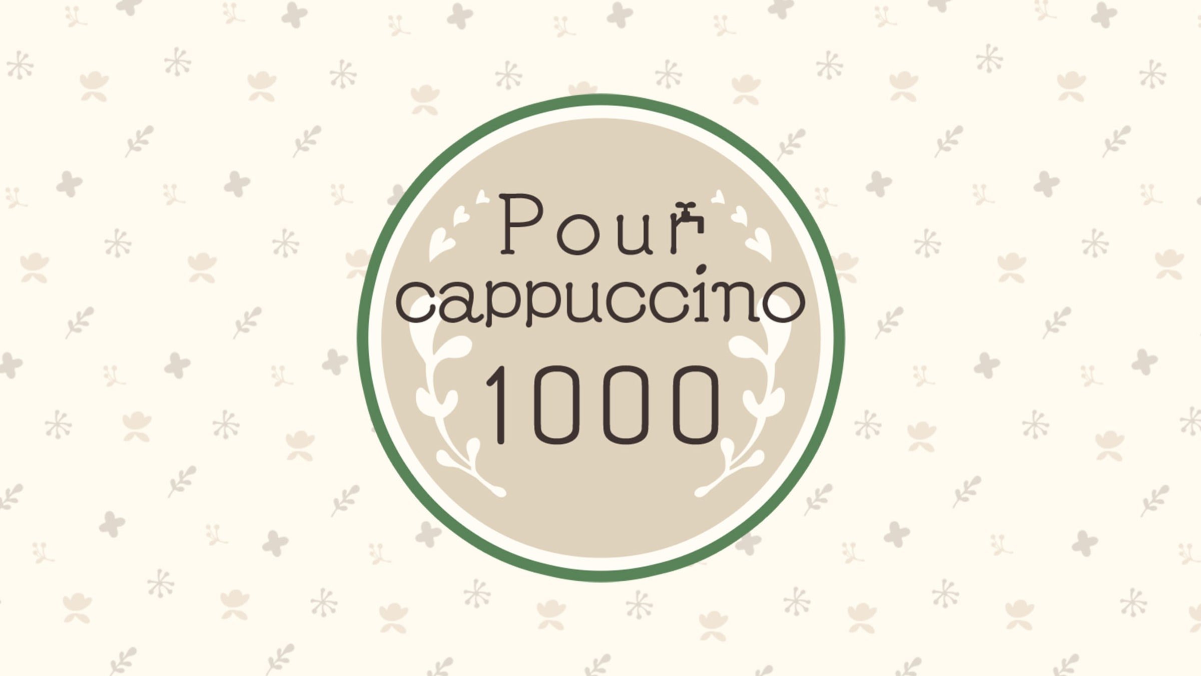 Pour cappuccino 1000